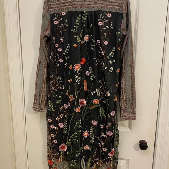 Aratta Silent Journey button down dress/ blouse - Picture 3 of 4